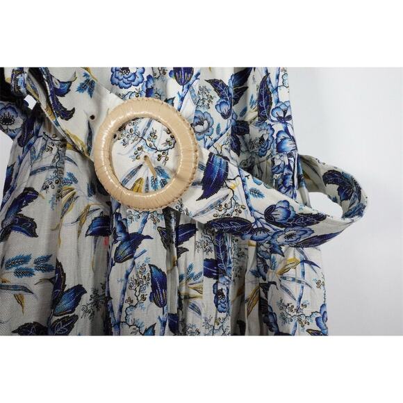 Tuckernuck Women's Size 12 Blue Floral Larkspur Chintz Lena Dress Summer 1617-16 - Picture 6 of 11